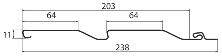 Размеры сайдинга Grand Line Amerika D4